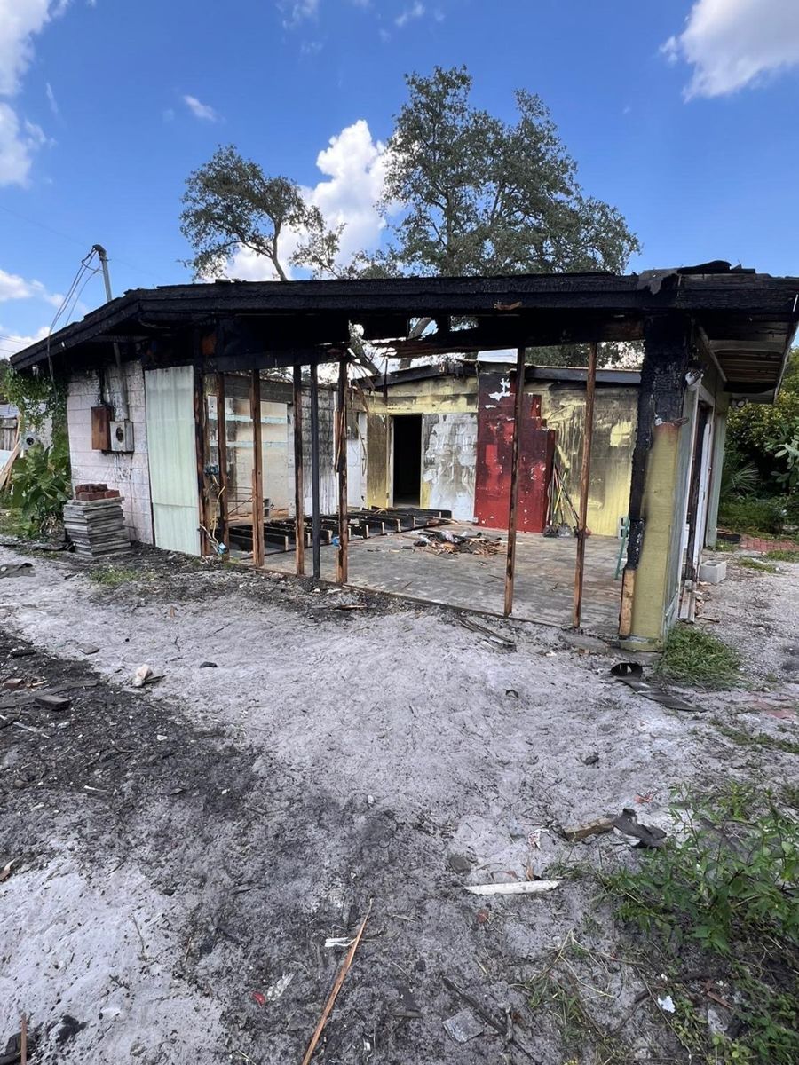 Fire damage restoration